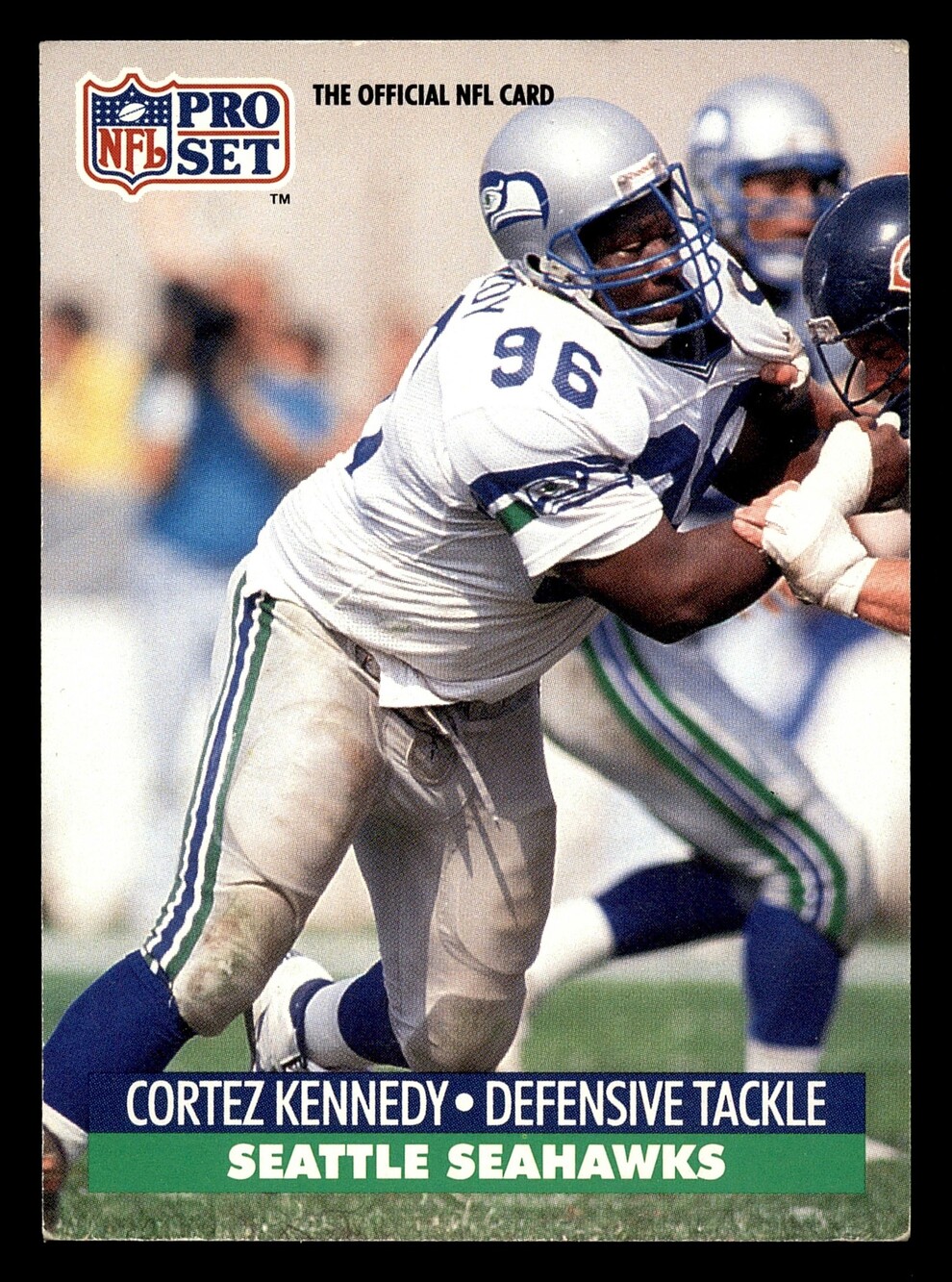 1991 Pro Set #302 Cortez Kennedy Football Card Seattle Seahawks